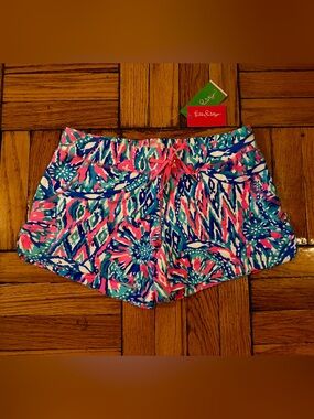 Lilly Pulitzer Vina Shorts Extra Small Shake It Up NWT Pockets Athletic